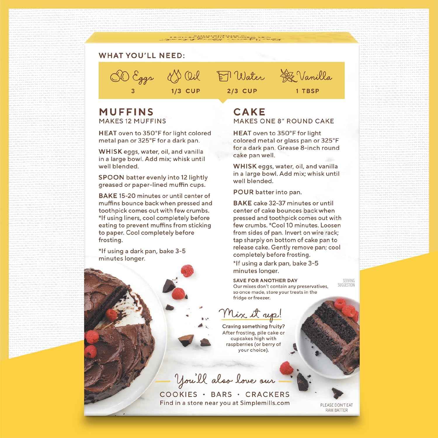 Simple Mills Chocolate Almond Flour Mix – Allergen-Free Birthday Cupcakes for School-Age Kids