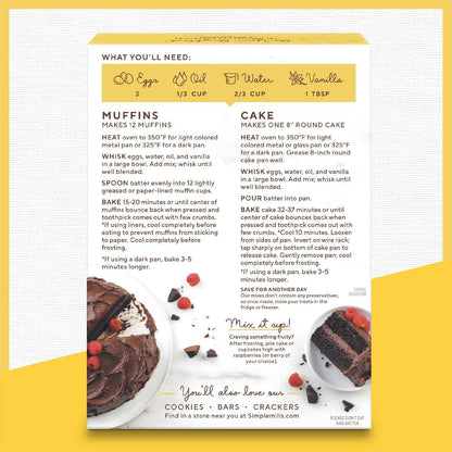 Simple Mills Chocolate Almond Flour Mix – Allergen-Free Birthday Cupcakes for School-Age Kids