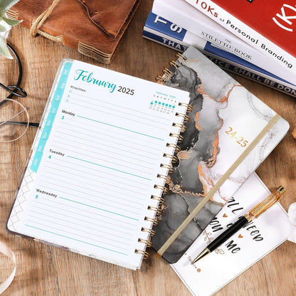 PAPERIAN 2024 Planner – Morning Routine Journal for Bedside Nightstand, Weekly Self-Care Tracker