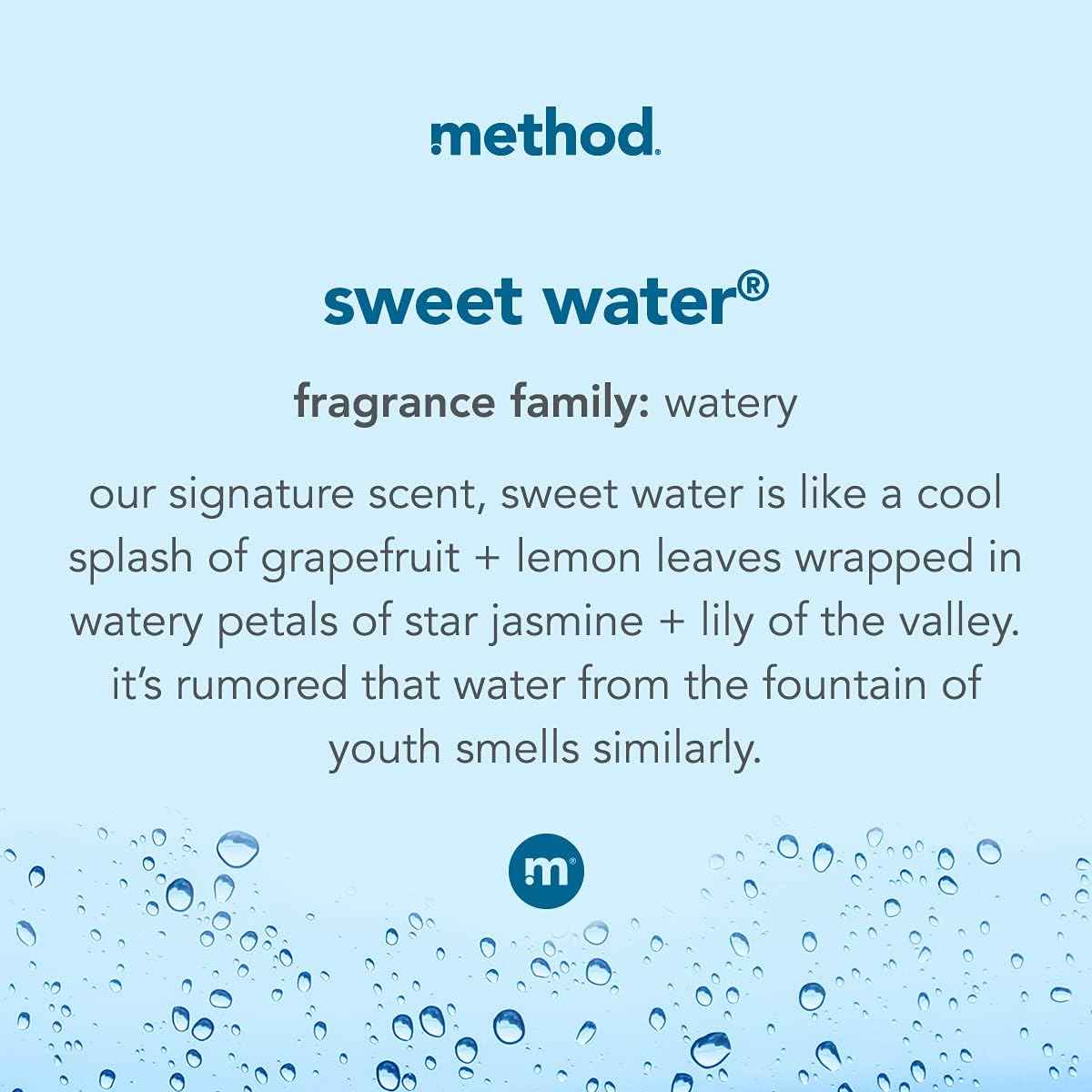 Method Foaming Hand Soap Sweet Water – Self-Care Hand Wash Ritual for Bathroom Sink