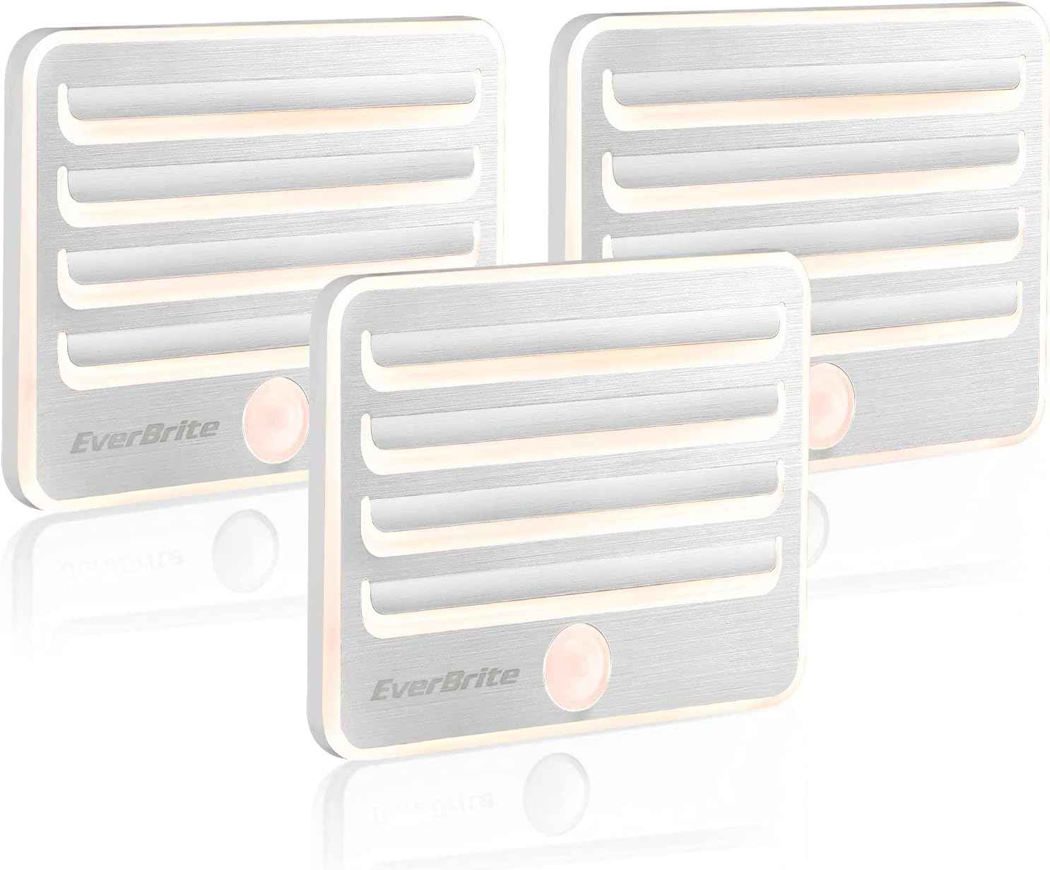 EverBrite LED Night Lights for Toddler Bedroom, Cool to Touch Motion Activated Light for Playroom and Nursery, 3 Pack