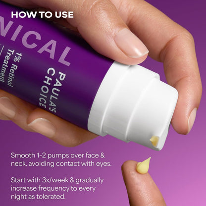 Paula's Choice CLINICAL 1% Retinol Treatment – Nightly Anti-Aging Ritual for Women 35+