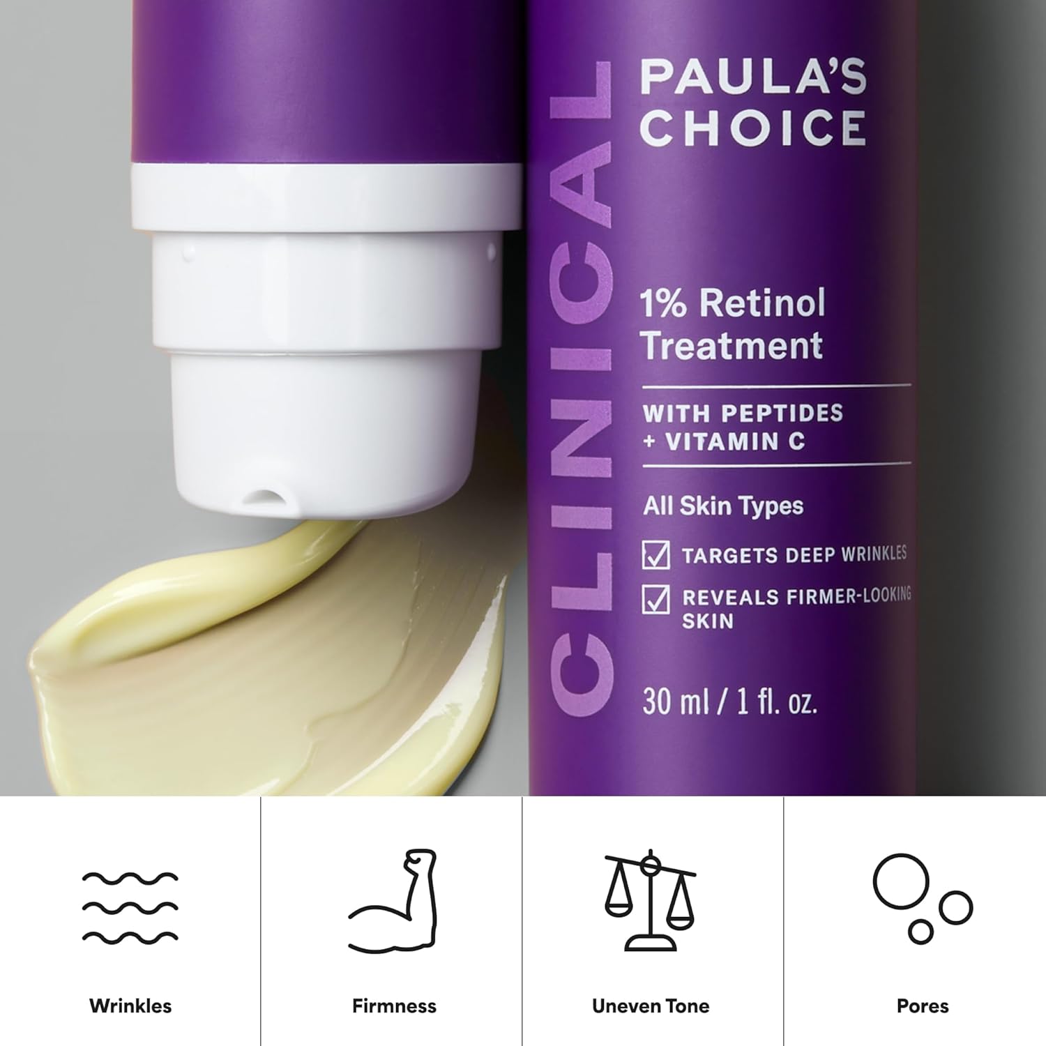 Paula's Choice CLINICAL 1% Retinol Treatment – Nightly Anti-Aging Ritual for Women 35+