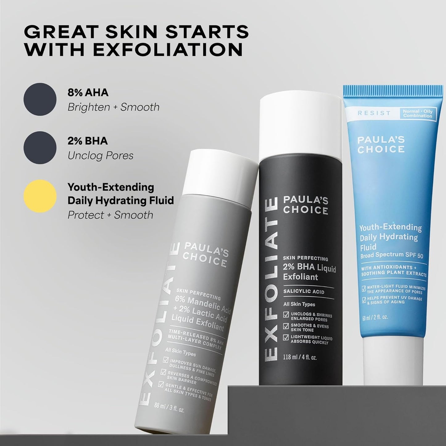 Paula's Choice RESIST Daily Hydrating Fluid SPF 50 – Thoughtful Birthday Gift for Women Who Value Smart Skincare