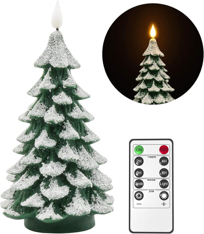 PChero Christmas Tree LED Candle – Thoughtful Holiday Gift for Mom & Friends, Pre-Packaged Gift Box with Remote Timer