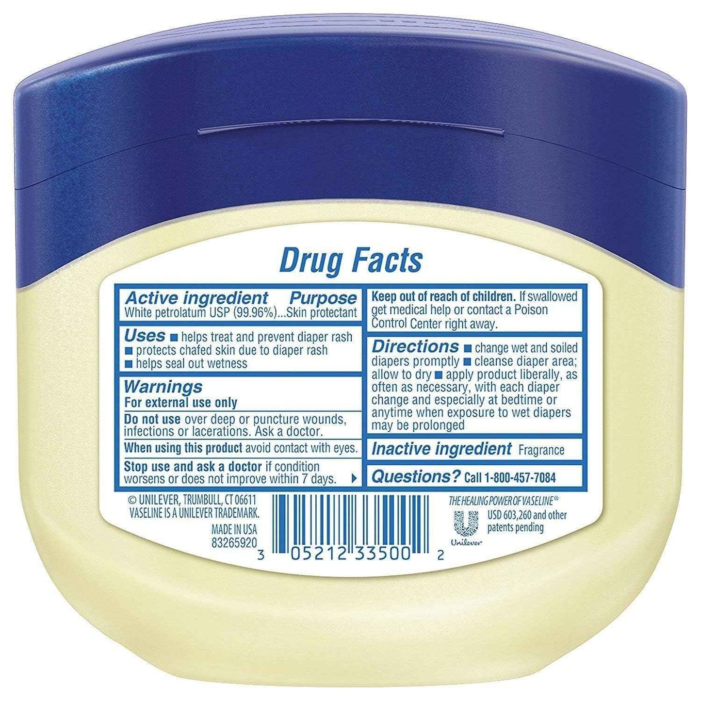 Vaseline Baby Petroleum Jelly 4-Pack – Simple One-Step Skin Protection for Streamlined Baby Care Routines