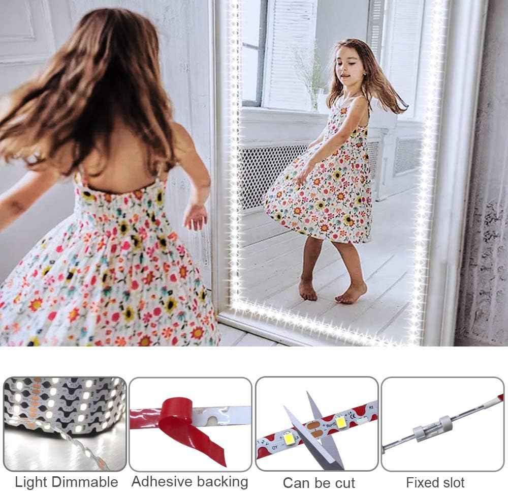 LuminGlow Vanity Mirror Light Kit – Thoughtful Birthday Gift for Her, Dimmable Hollywood Style Glow
