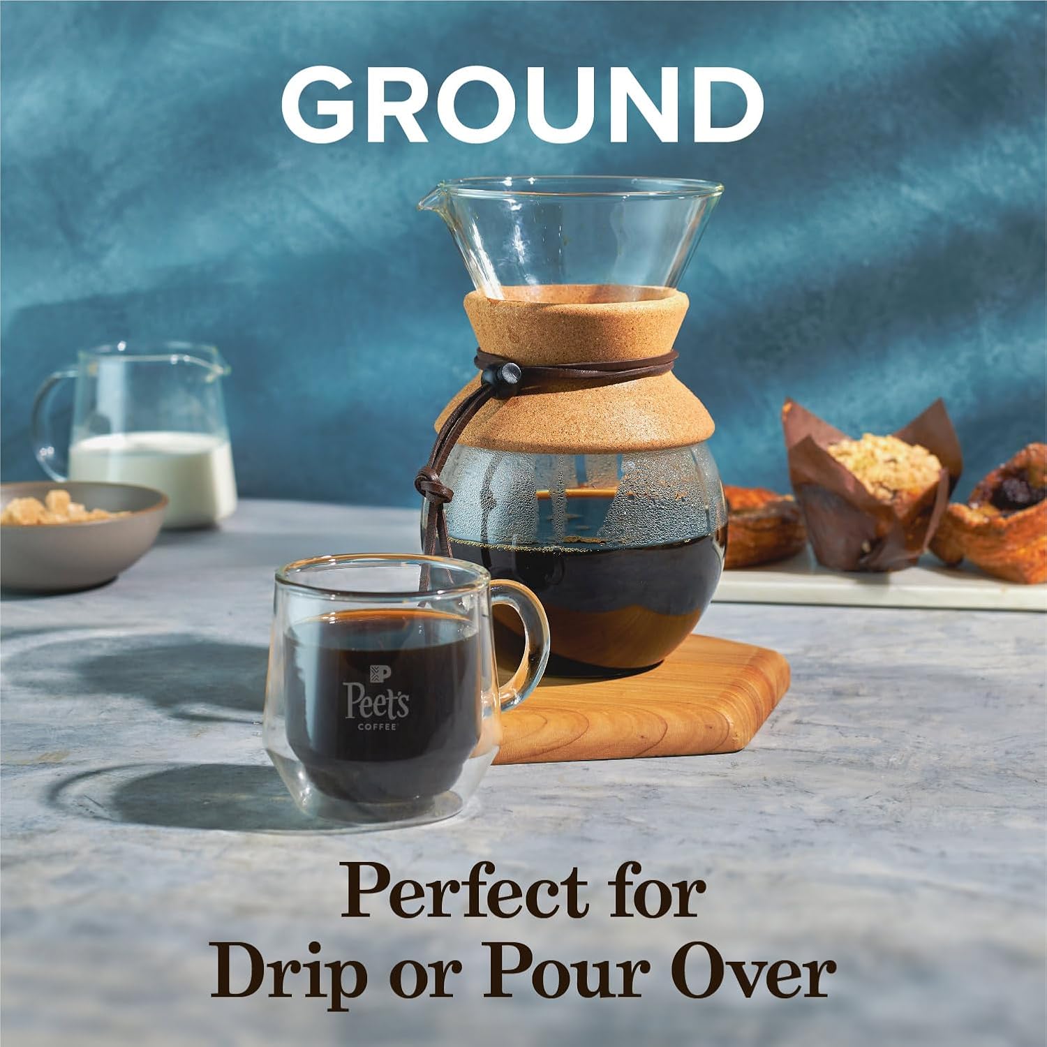 Peet's Coffee Off the Grid Medium Roast Ground Coffee – Premium Housewarming Gift for Coffee Lovers