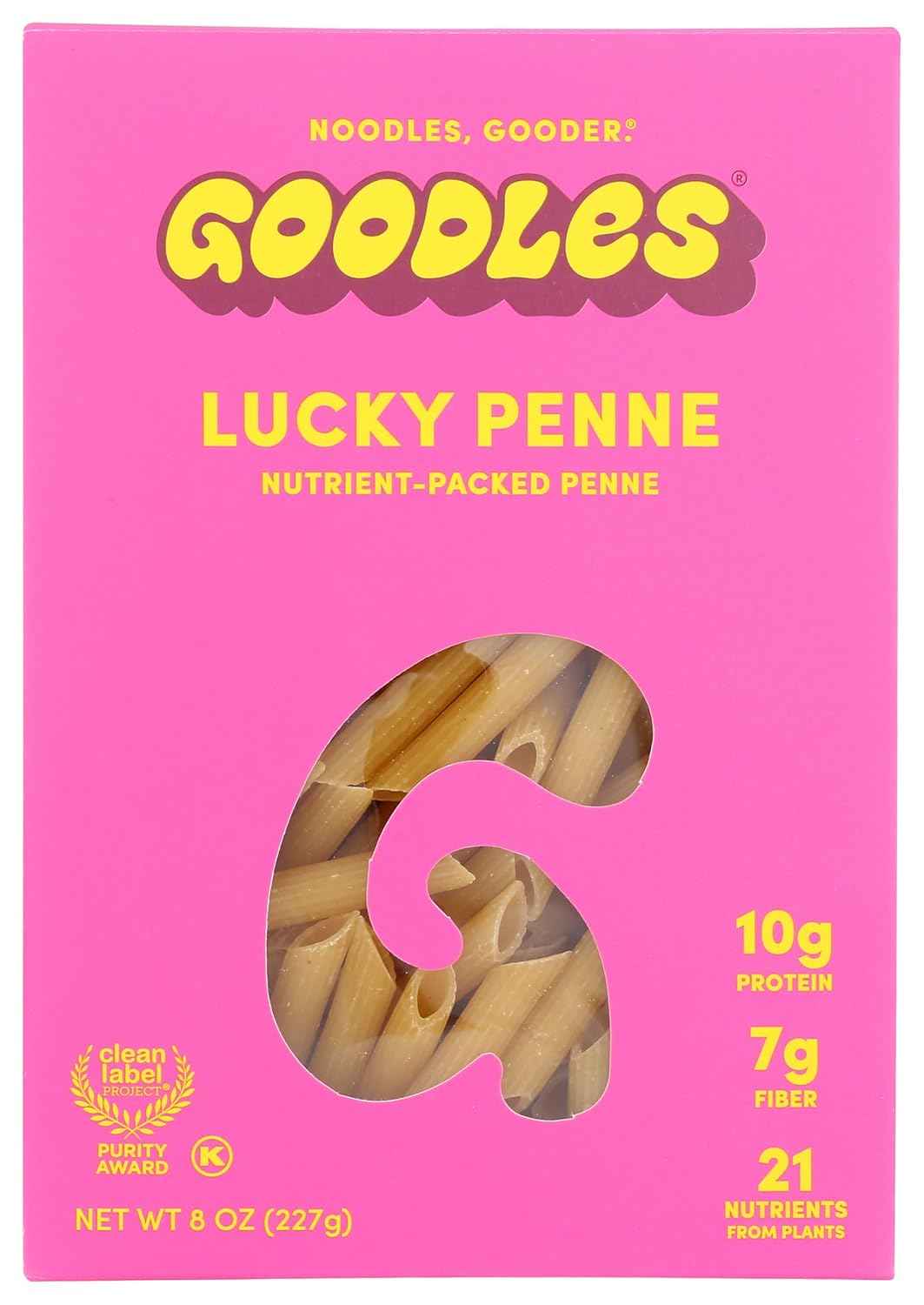 Goodles Lucky Penne Pasta – Compact 8 oz Single Pack for Uncluttered Pantry Storage, 8 oz