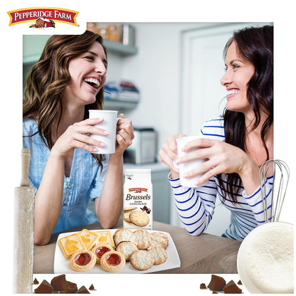 Pepperidge Farm Brussels Dark Chocolate Cookies – Hand-Crafted Artisan Treat for the Curated Coffee Bar, Premium Everyday Indulgence