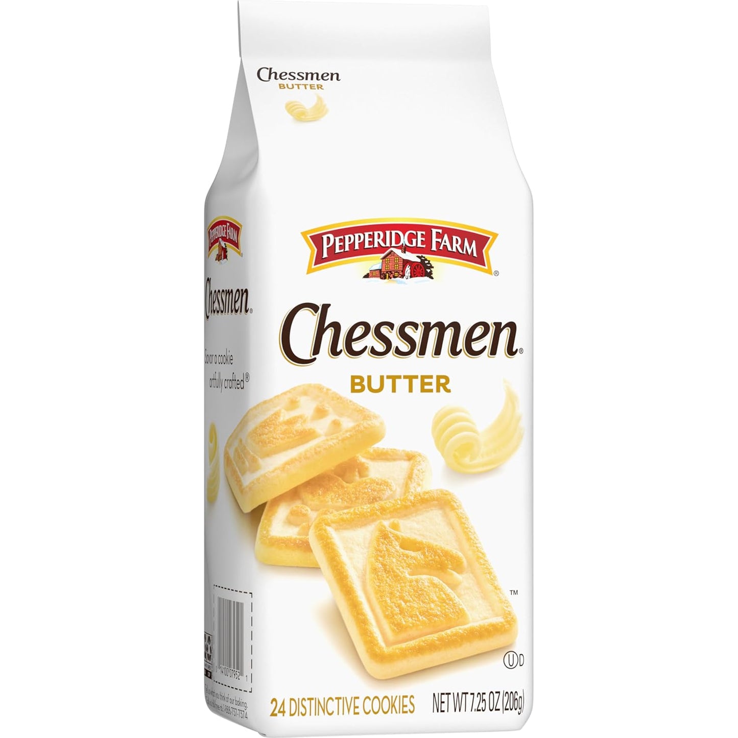 Pepperidge Farm Chessmen Butter Cookies – Premium Creamery Butter Shortbread for Elevated Tea Time