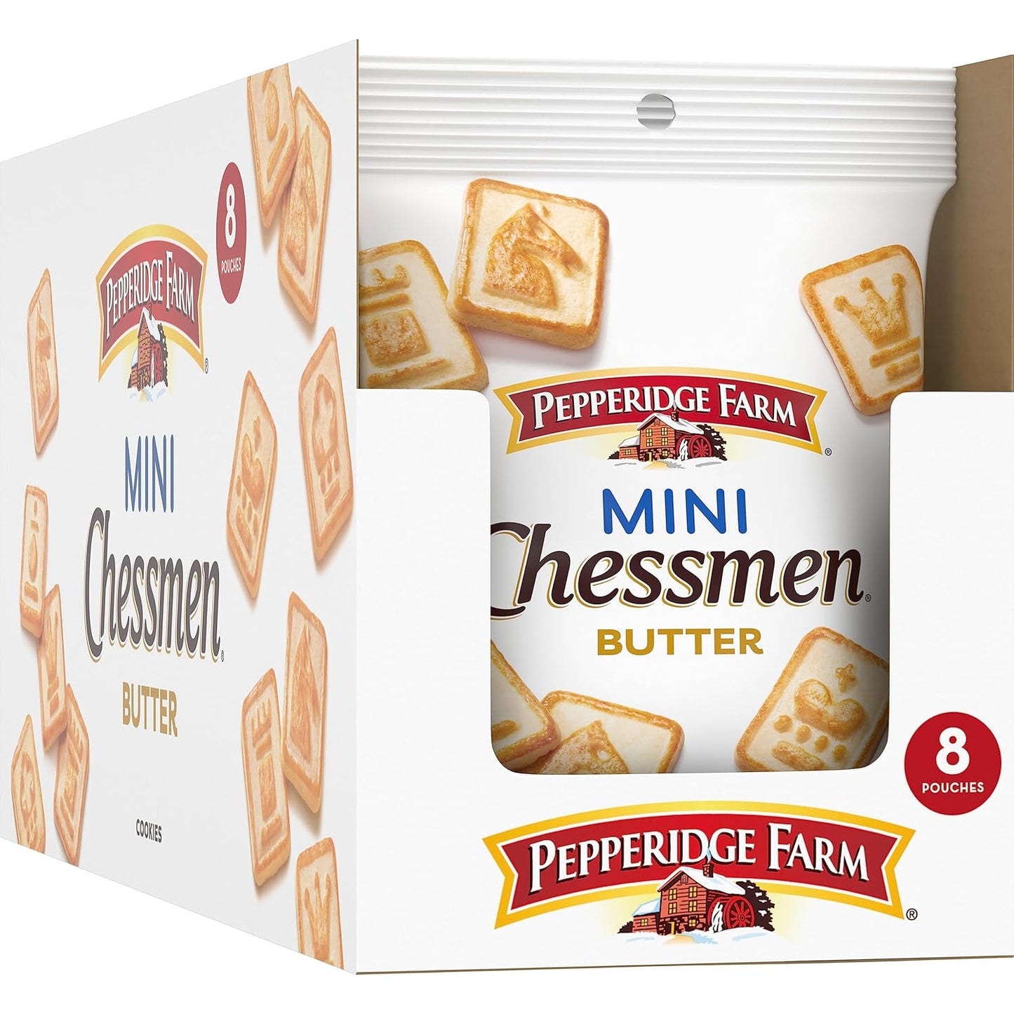 Pepperidge Farm Chessmen Minis Butter Cookies, 8 Snack Packs – Lunchbox Treats for School and After-School Snacking