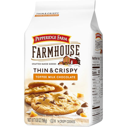 Pepperidge Farm Farmhouse Thin & Crispy Cookies – Lunchbox Snack for Kids, Made with Real Ingredients