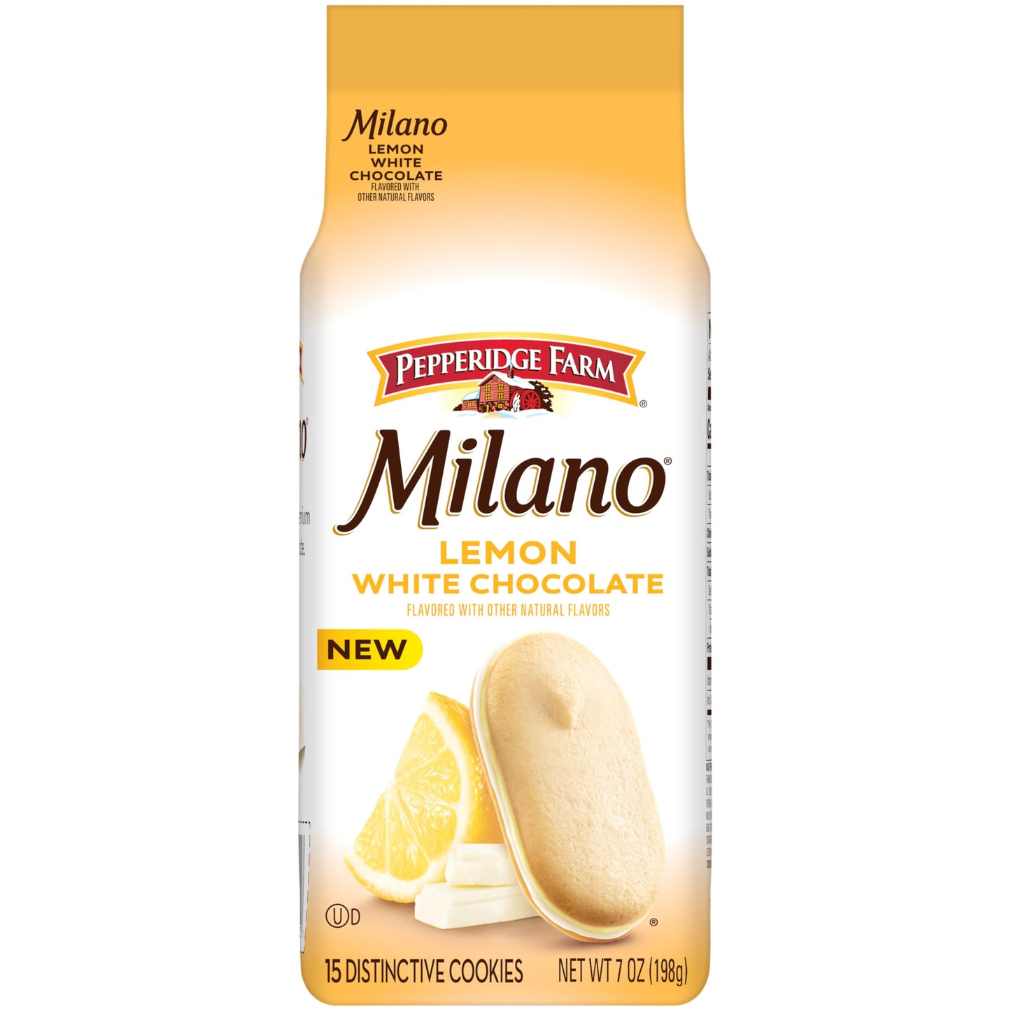 Pepperidge Farm Milano White Chocolate Lemon Cookies – Elegant Hostess Gift for Dinner Parties and Holiday Cookie Trays