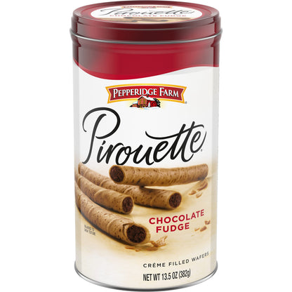 Pepperidge Farm Pirouette Wafers - Elegant Hostess Gift Tin for Holiday Entertaining and Birthday Presents for Her