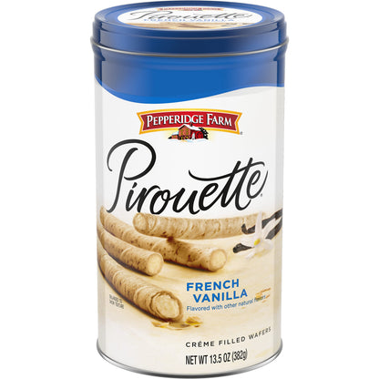 Pepperidge Farm Pirouette Wafers - Elegant Hostess Gift Tin for Holiday Entertaining and Birthday Presents for Her