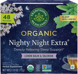 Traditional Medicinals Nighty Night Extra – Simple Organic Sleep Tea for Uncluttered Nightstands, 16 Bags