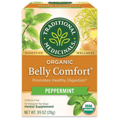 Traditional Medicinals Organic Belly Comfort Peppermint Tea – Clean-Label Pantry Staple for Intentional Kitchens