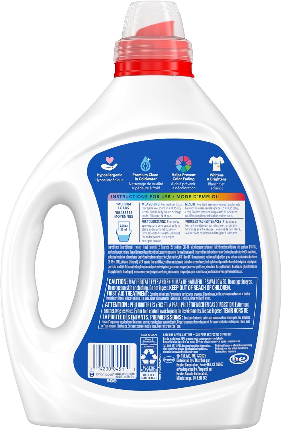 Persil Free & Sensitive Laundry Detergent – Chemical-Conscious Fragrance-Free Wash for Allergy-Safe Home Laundry
