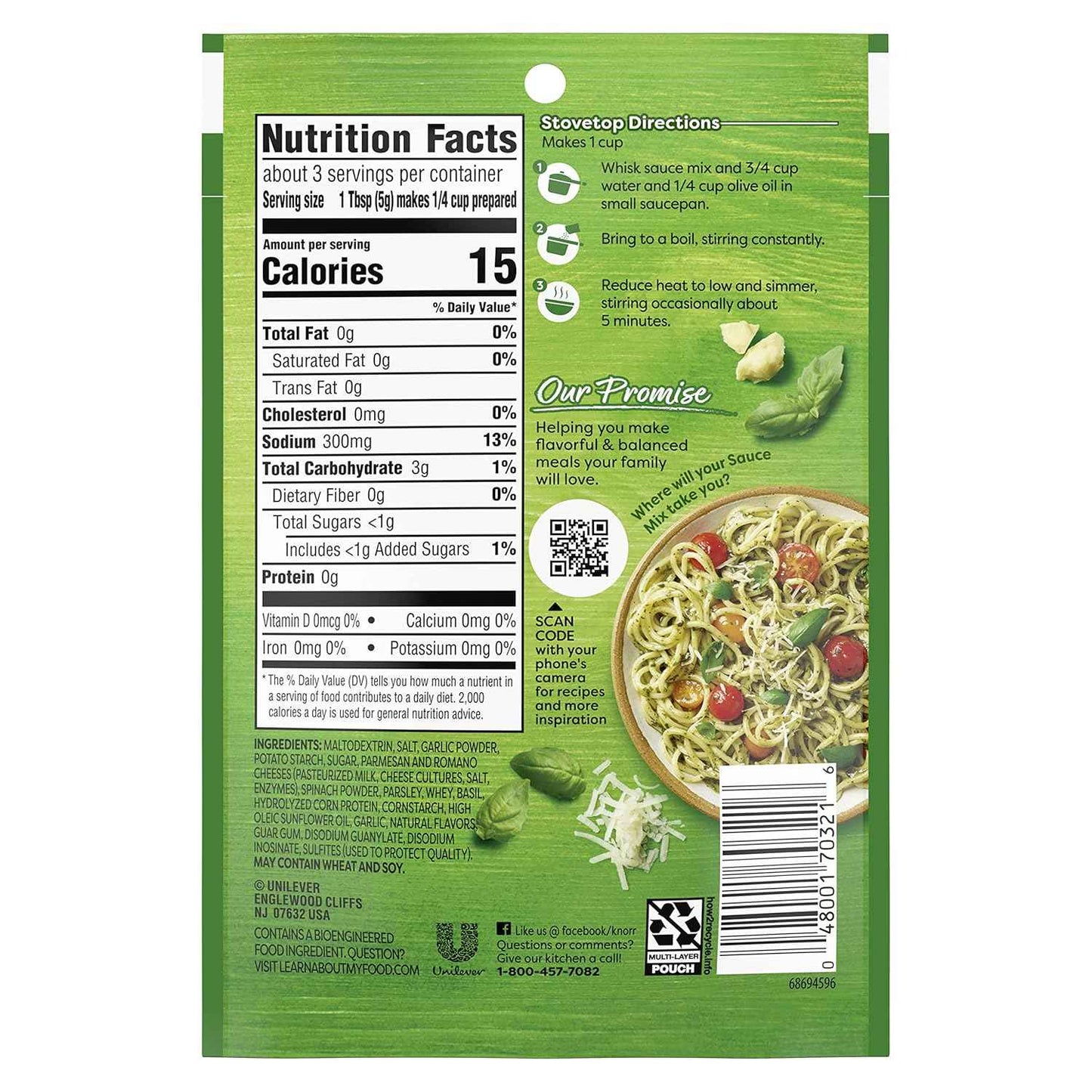 Knorr Pesto Sauce Mix – Quick 9-Minute Desk Lunch Add-On for Busy Home Office Workdays