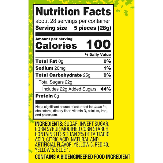 SOUR PATCH KIDS Big Kids Soft & Chewy Candy, Fun Birthday Party Favor Bag Stuffer, 1.7 lb