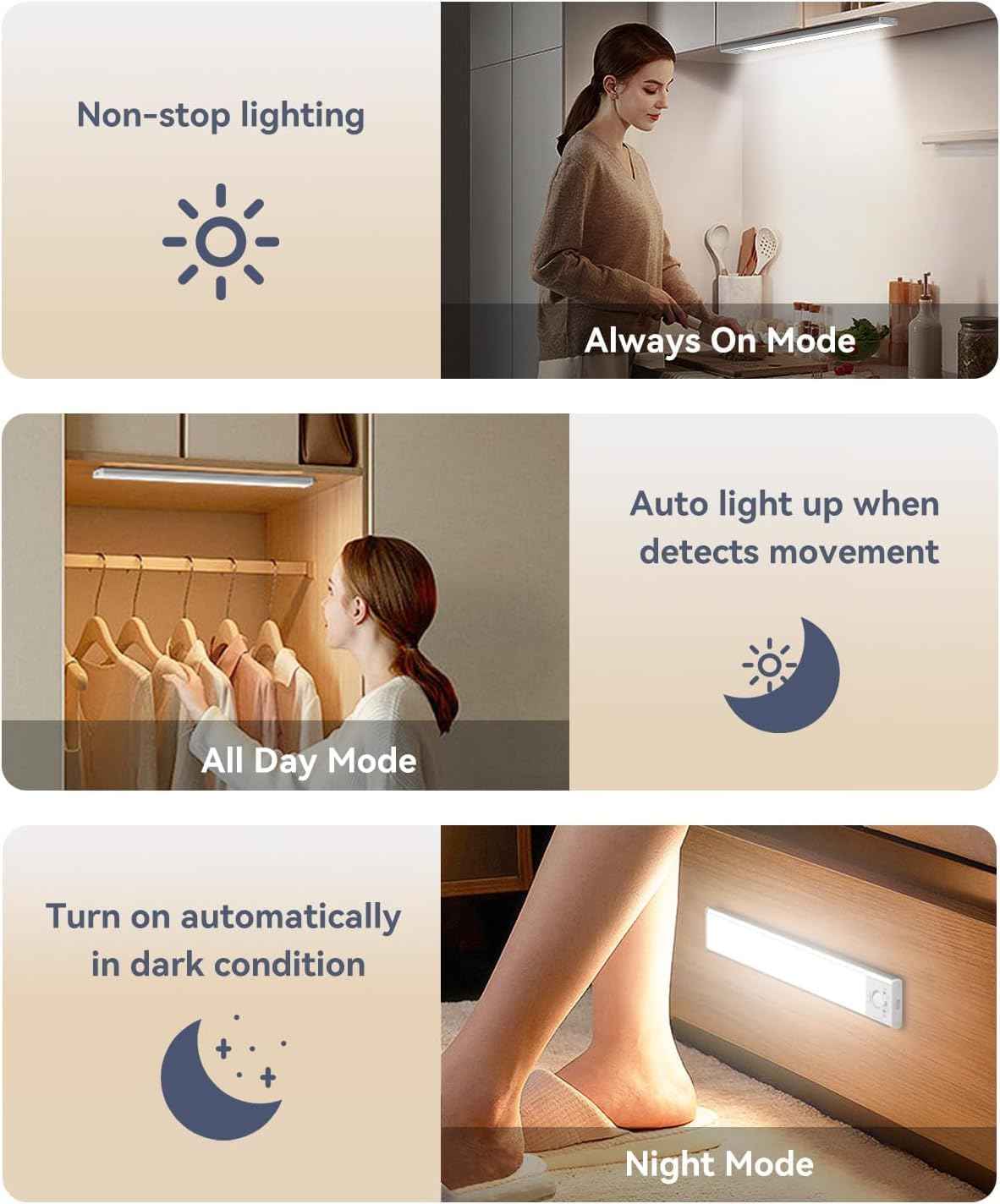 LuminTrail Dimmable LED Bar – Warm Ambient Lighting for Cozy Bedroom and Living Room Decor