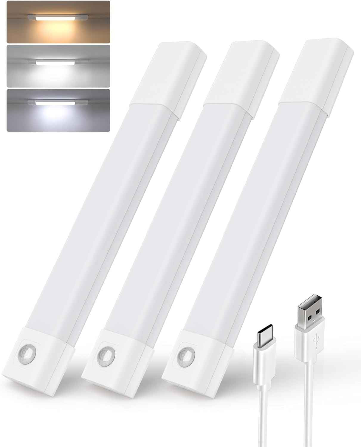 EZVALO Dimmable Closet Light – Three Color Temperature LED Bar for Designer Pantries, Wardrobes, and Styled Kitchen Counters