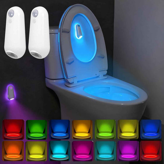 Motion Sensor Toilet Night Light – Fall Prevention Nightlight for Hallway and Stairs, Rechargeable
