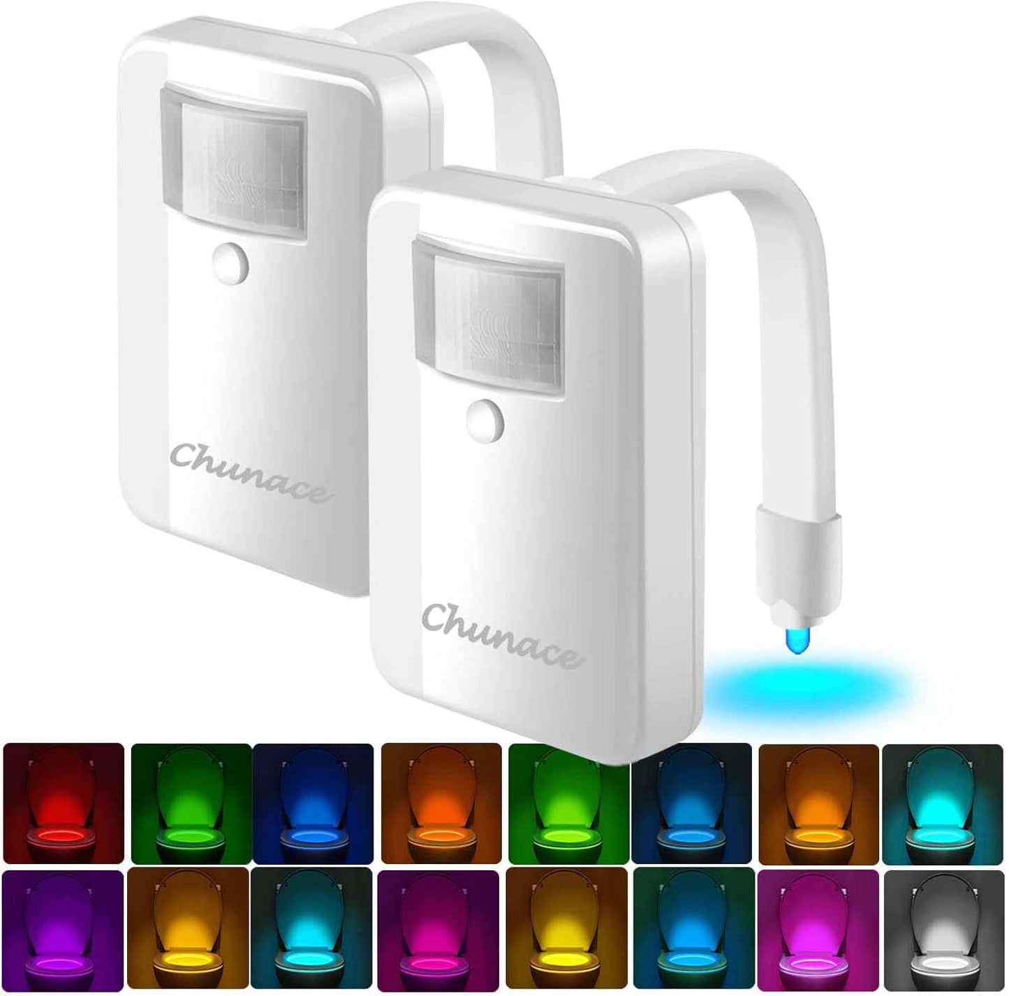 LuminoBowl Toilet Night Light – Flameless Motion Activated Bathroom Light for Elderly and Kids Night Safety