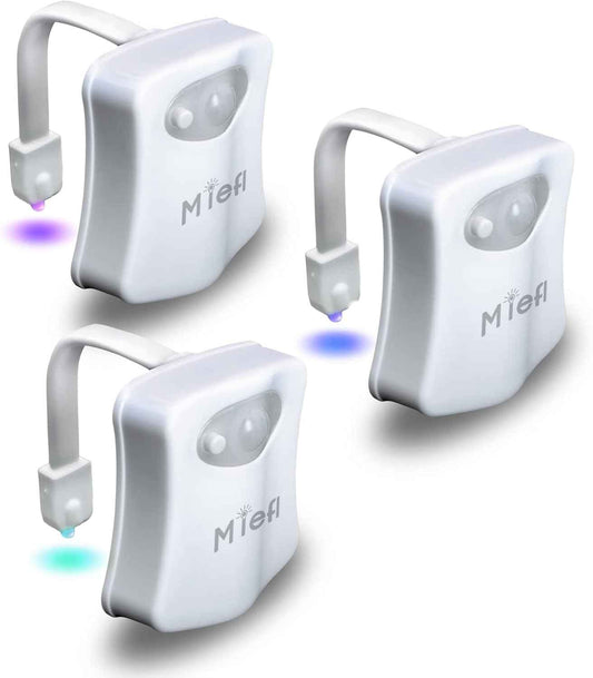 FunCare Toilet Night Light – Flameless Motion Activated Bathroom Light, No Flame No Heat Auto Shutoff