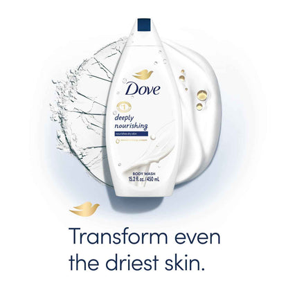 Dove Body Wash 2-Pack – Deeply Nourishing Daily Shower Ritual for Dry, Sensitive Skin