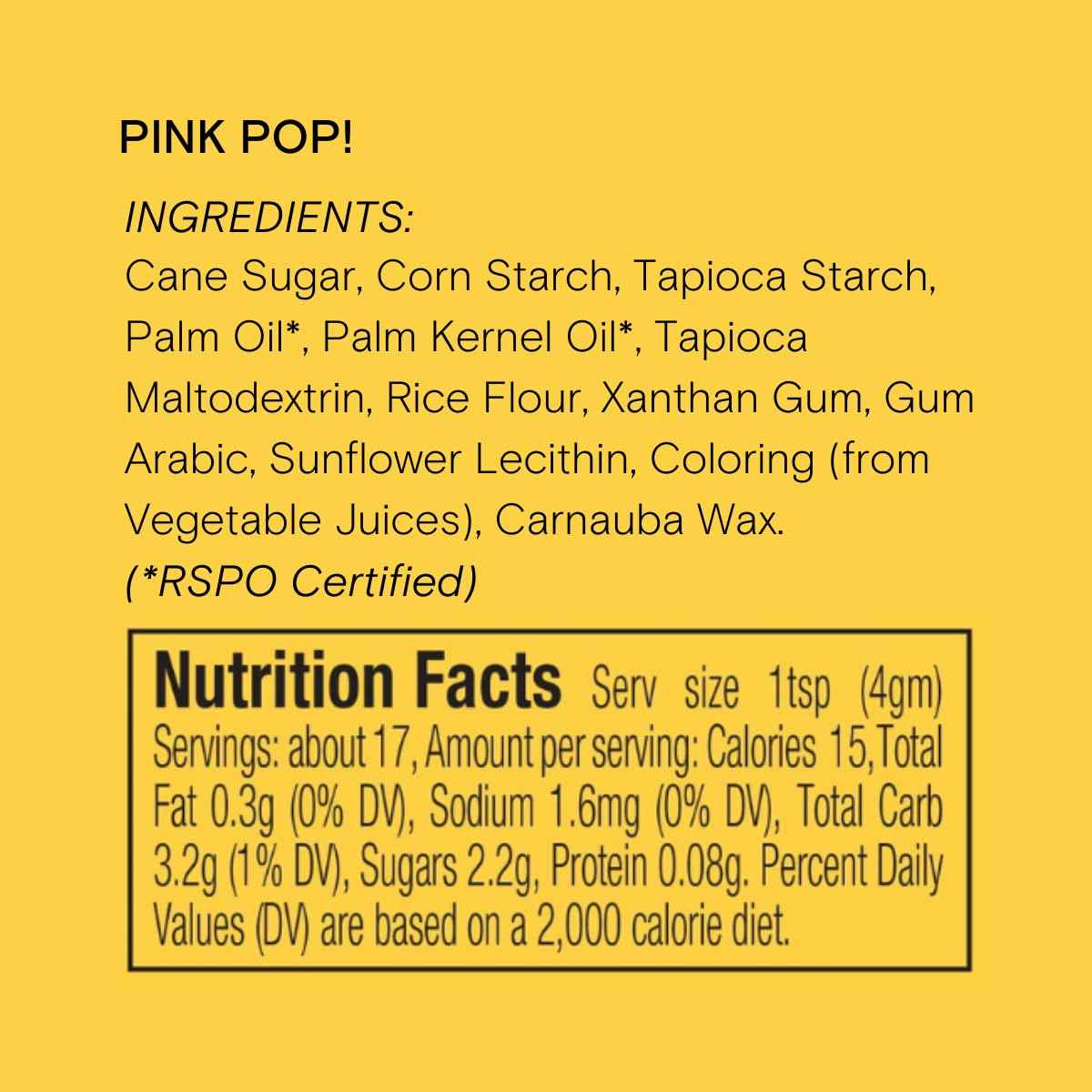Pink Pop! Natural Nonpareils Sprinkles by Supernatural – Lunchbox Treats for Kids, Dye-Free Cupcake Topping