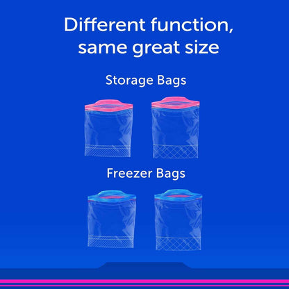Ziploc Gallon Freezer Bags with Stay Open Design – Bulk Freezer Storage for Home Cooks