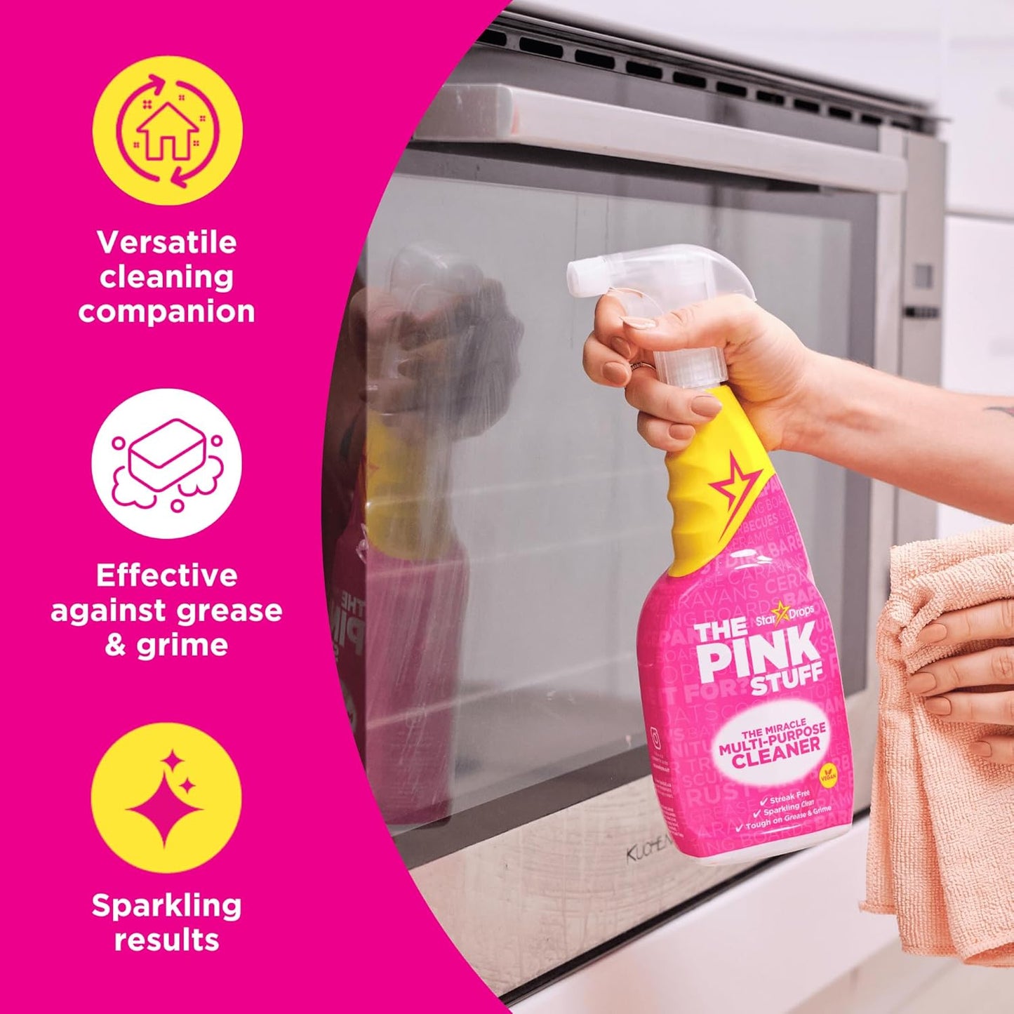 pleasant rhubarb scent for a fresh post-clean finish