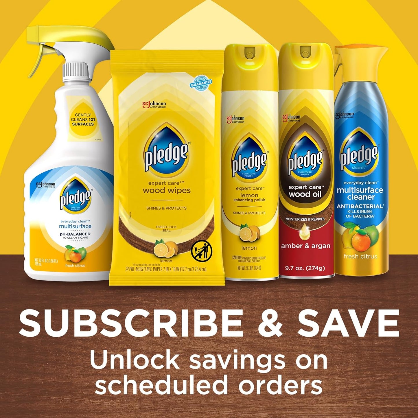 Pledge Antibacterial Multisurface Cleaner – Kid- and Pet-Safe Daily Sanitizing Spray for Kitchen Counters and Bathroom Sinks