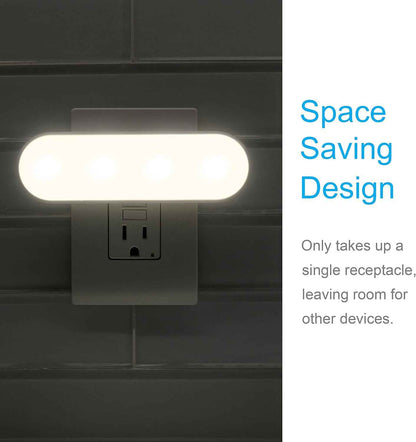 GE Ultrabrite LED Night Light Bar – Tamper-Resistant Plug-In Light for Toddler Bedroom and Playroom Safety