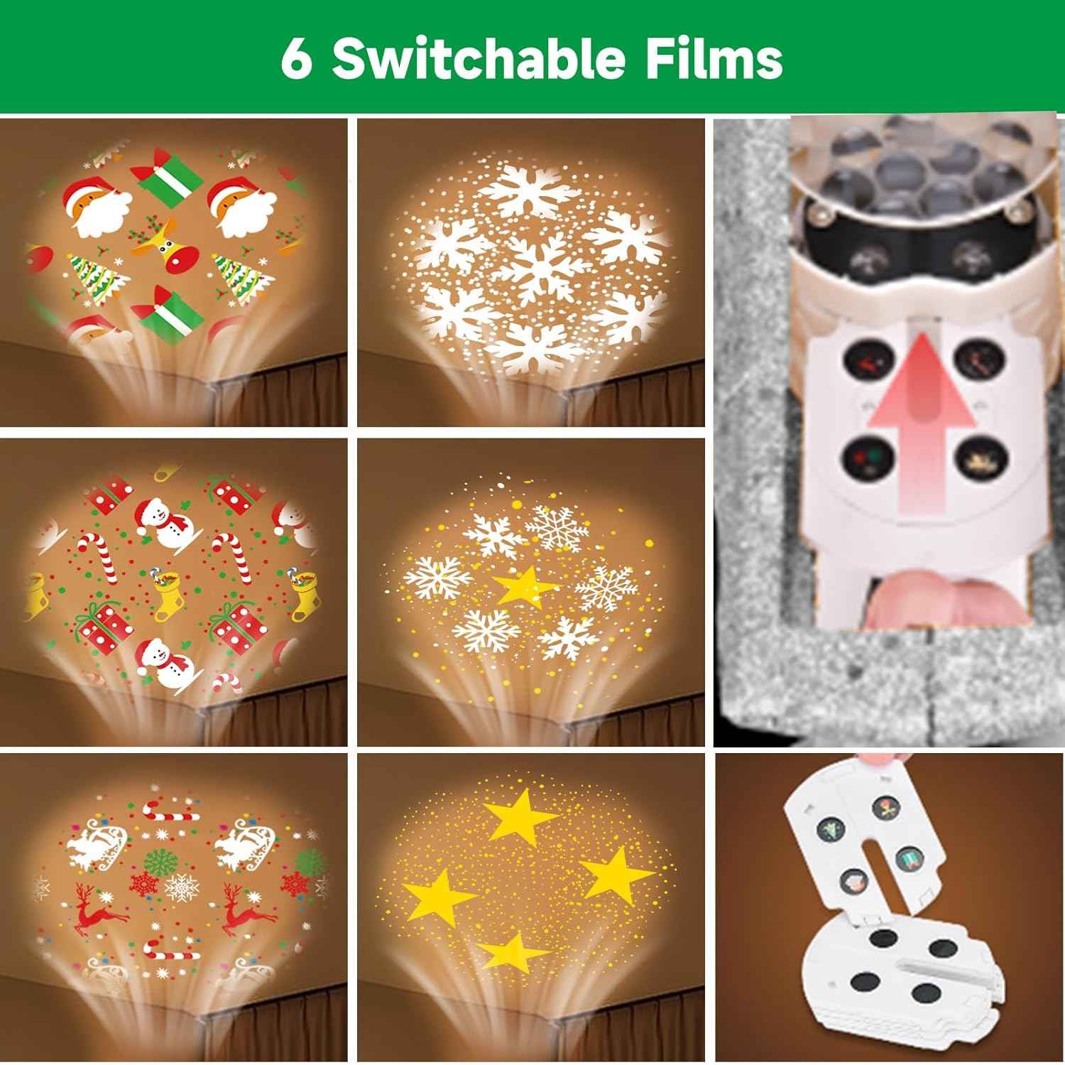 Lumabelle Glitter Star with Ceiling Projector – Thoughtful Holiday Present for Coworkers, Hostesses, and Secret Santa