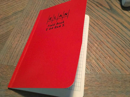Elan Publishing Company E64-8x4S Sewn Field Book 4 5/8 x 7 1/4 - Water-Resistant Notebook for Confident Wet-Weather Recording