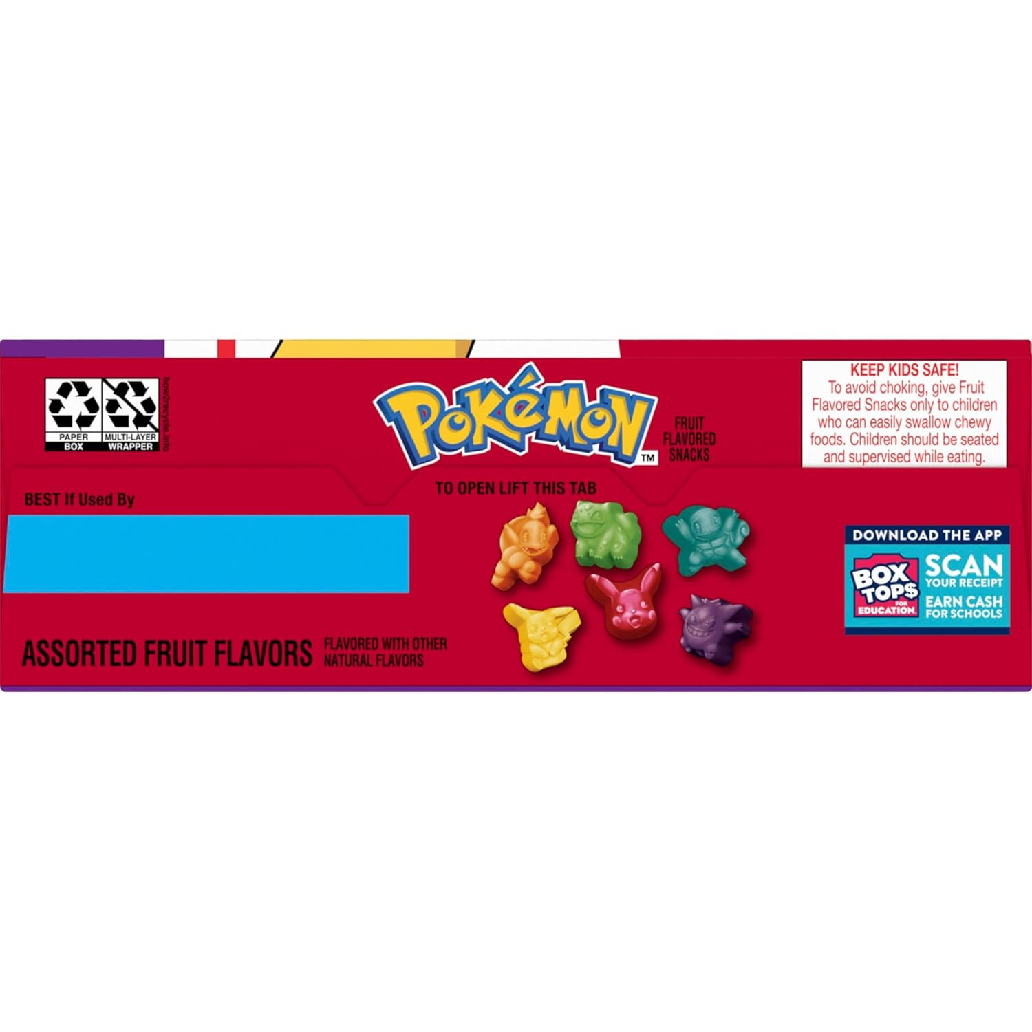 Pokemon Fruit Flavored Snacks, Chewy Lunchbox Treat Pouches for Kids' School Lunches, Gluten Free Value Pack, 17.6 oz, 22 Pouches