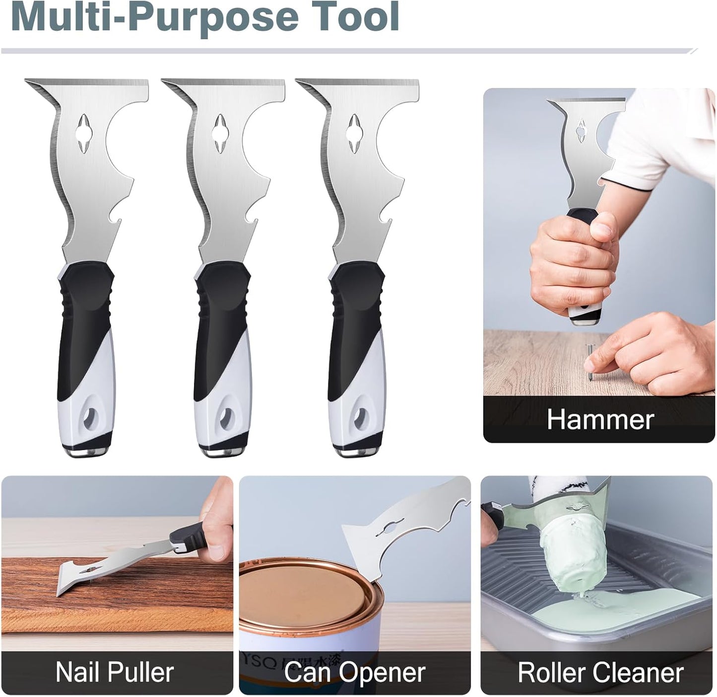 polished rust-proof stainless steel blade for durability and efficiency