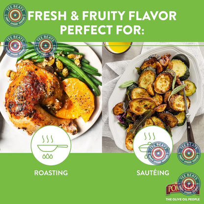 Pompeian Gourmet Selection Extra Virgin Olive Oil – Premium Pantry Upgrade, NAOOA-Certified Imported EVOO for the Discerning Home Chef