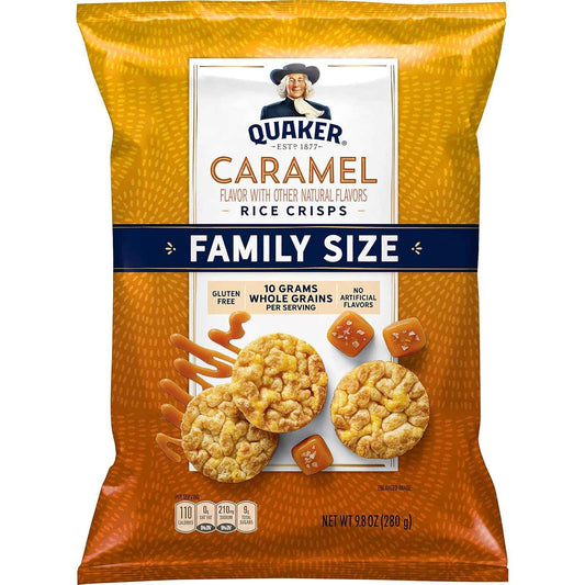Quaker Rice Crisps Caramel – Lunchbox Sweet Snack for Back-to-School Days