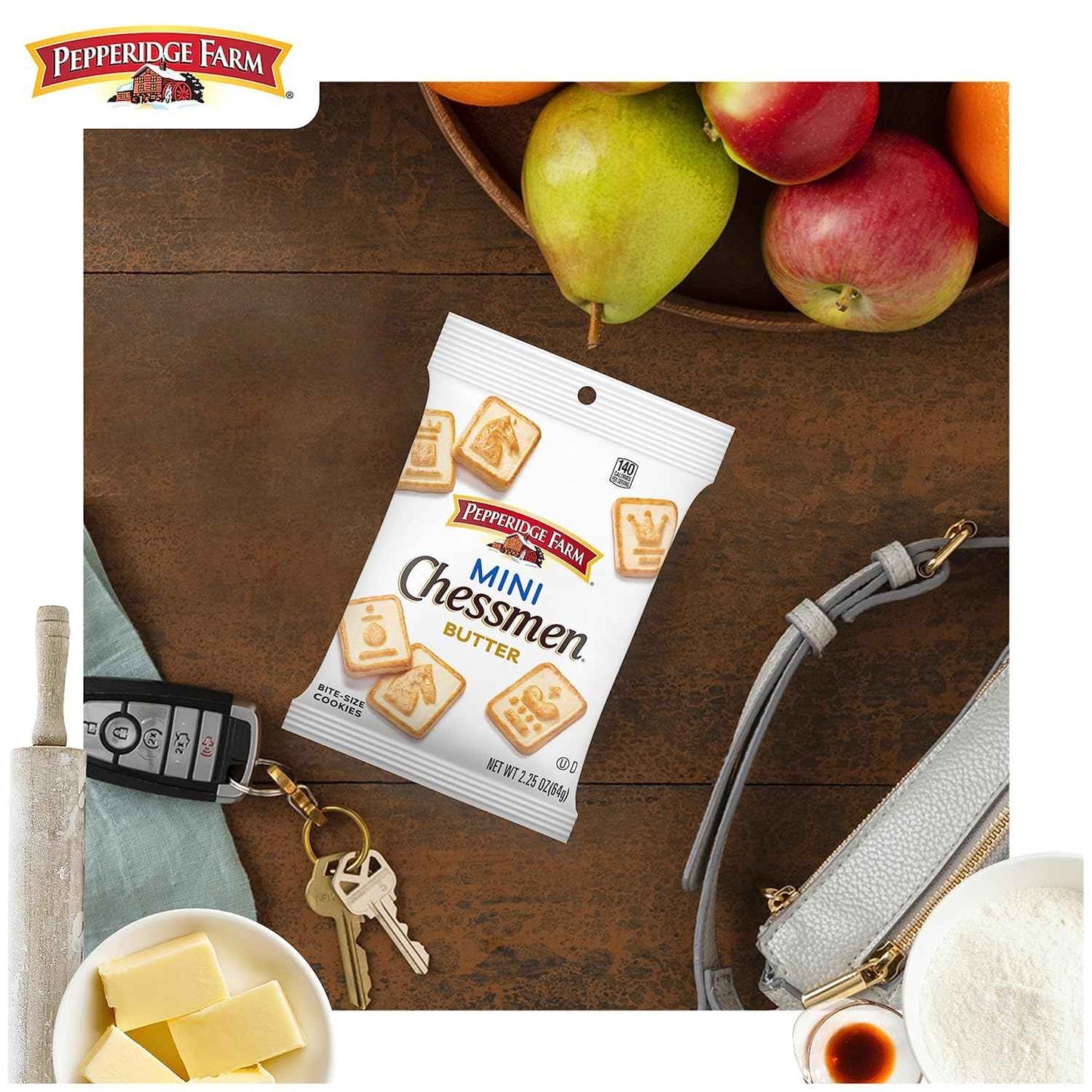Pepperidge Farm Chessmen Minis Butter Cookies, 8 Snack Packs – Lunchbox Treats for School and After-School Snacking