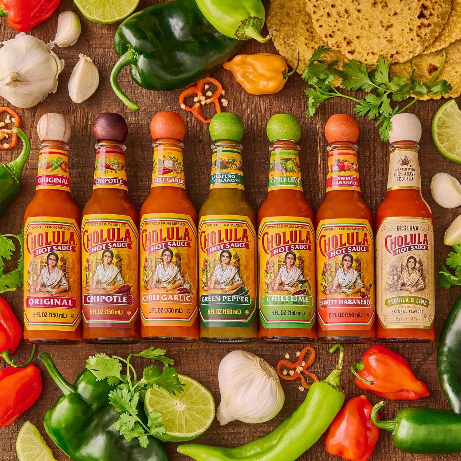 Cholula Tequila & Lime Reserva Hot Sauce – Portable Tequila-Lime Kick for Camping Trips and Tailgate Parties