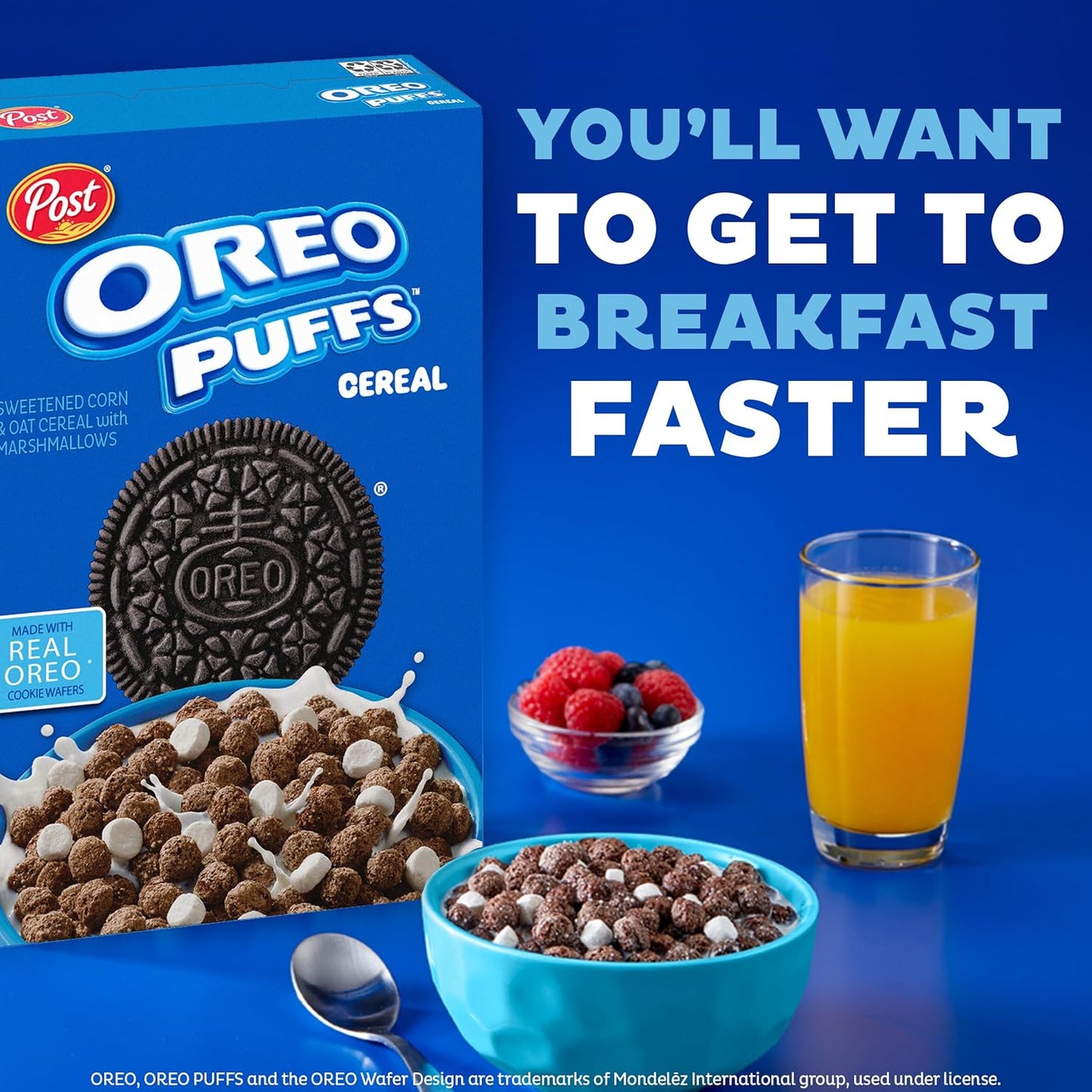 Post Oreo Puff Cereal – Nostalgic Stocking Stuffer and Birthday Gift for OREO Lovers, 10 oz Box