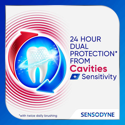 Sensodyne Cavity + Sensitivity Toothpaste – Enamel Care for Adults in the Master Bath, Daily Remineralizing Routine