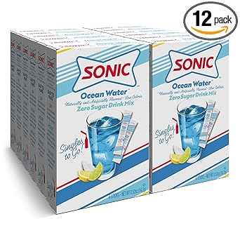 Sonic Singles To Go Powdered Drink Mix – Sugar-Free Flavored Water Sticks for Kid Lunchboxes and School Hydration
