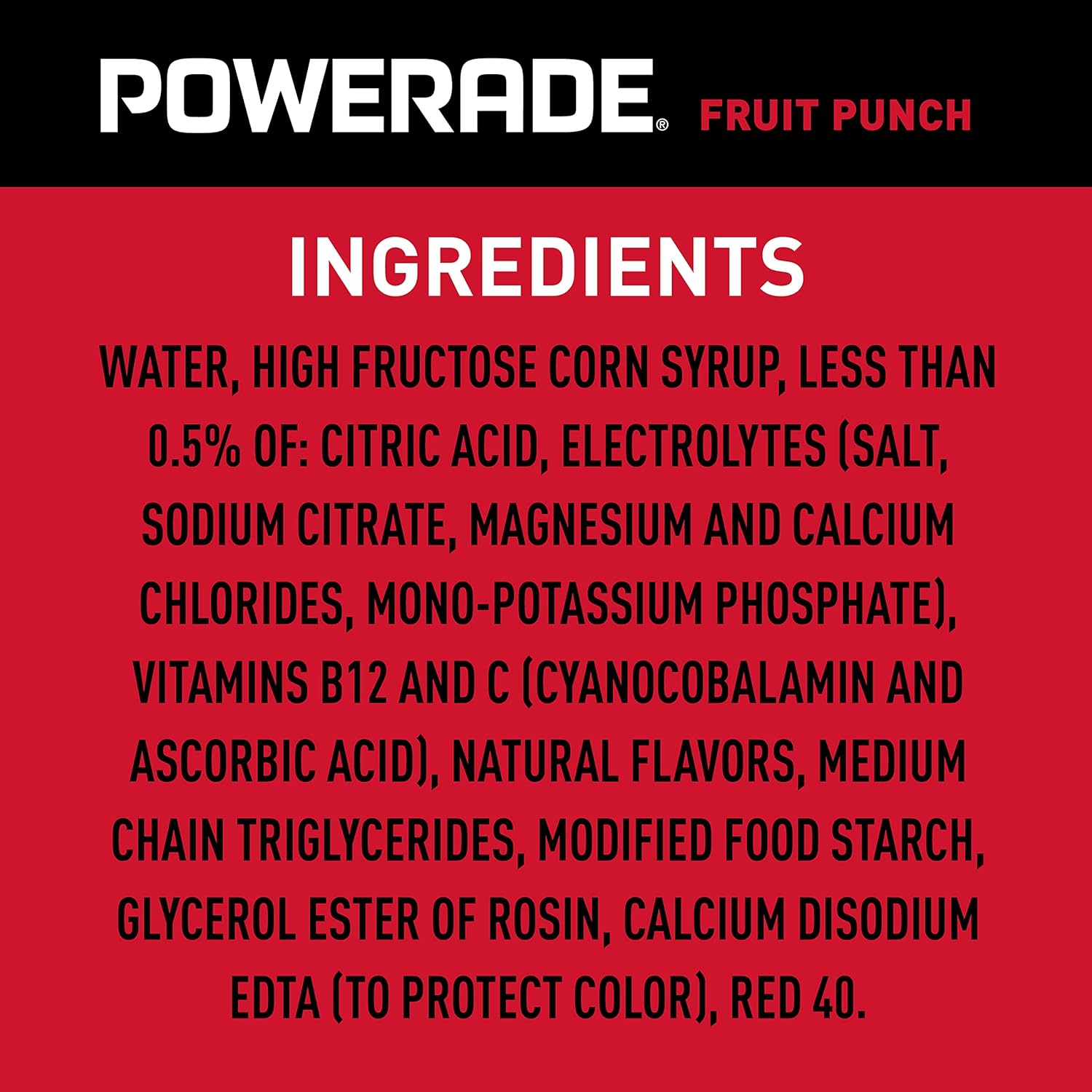 Powerade Fruit Punch – Electrolyte Replenishment for Post-Workout Recovery and Self-Care, 20oz 8 Pack