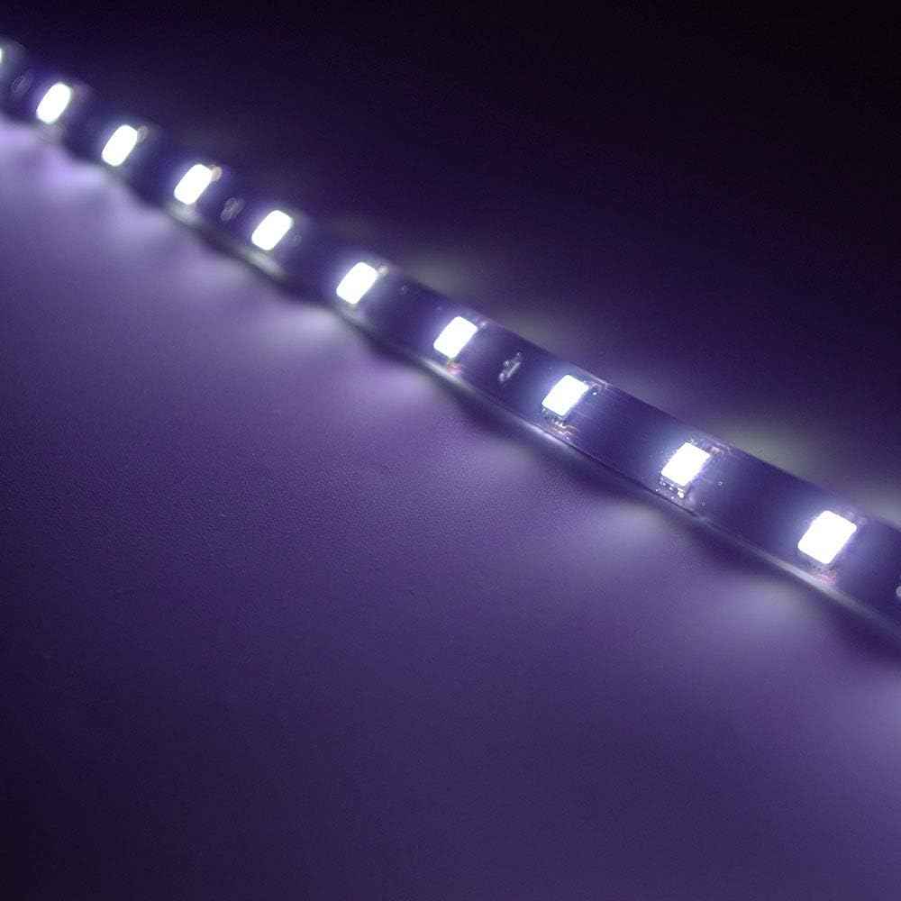DC 12V 1Ft 12-LED Strip – Kid-Friendly Bedroom and Reading Nook Mood Light, Cool-Touch Peel-and-Stick