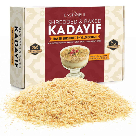 Eastanbul Baked Shredded Fillo – Plant-Based Pastry Threads for Mindful Baking and Dairy-Free Turkish Sweets